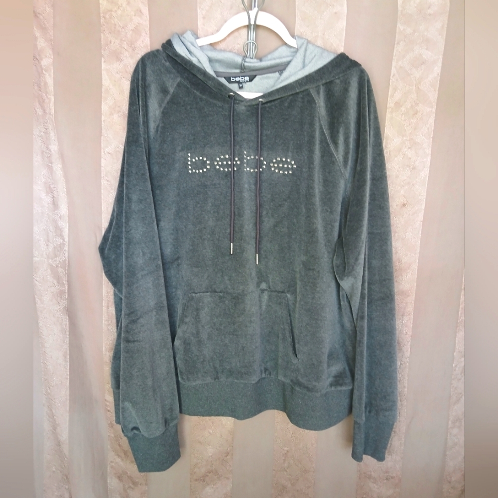 💎 Bebe Sport Women's Hoodie with Rhinestone Logo Plus #0193